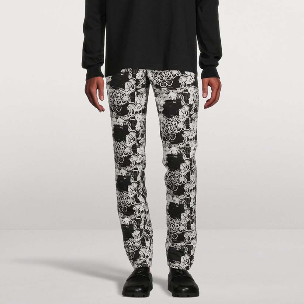 BNWT SS22 COMME DES GARCONS HOMME PLUS FLORAL PRINT PANTS L & XL